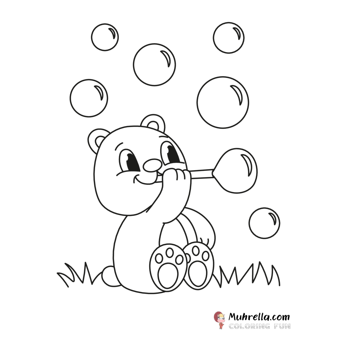 Bubble Coloring Page