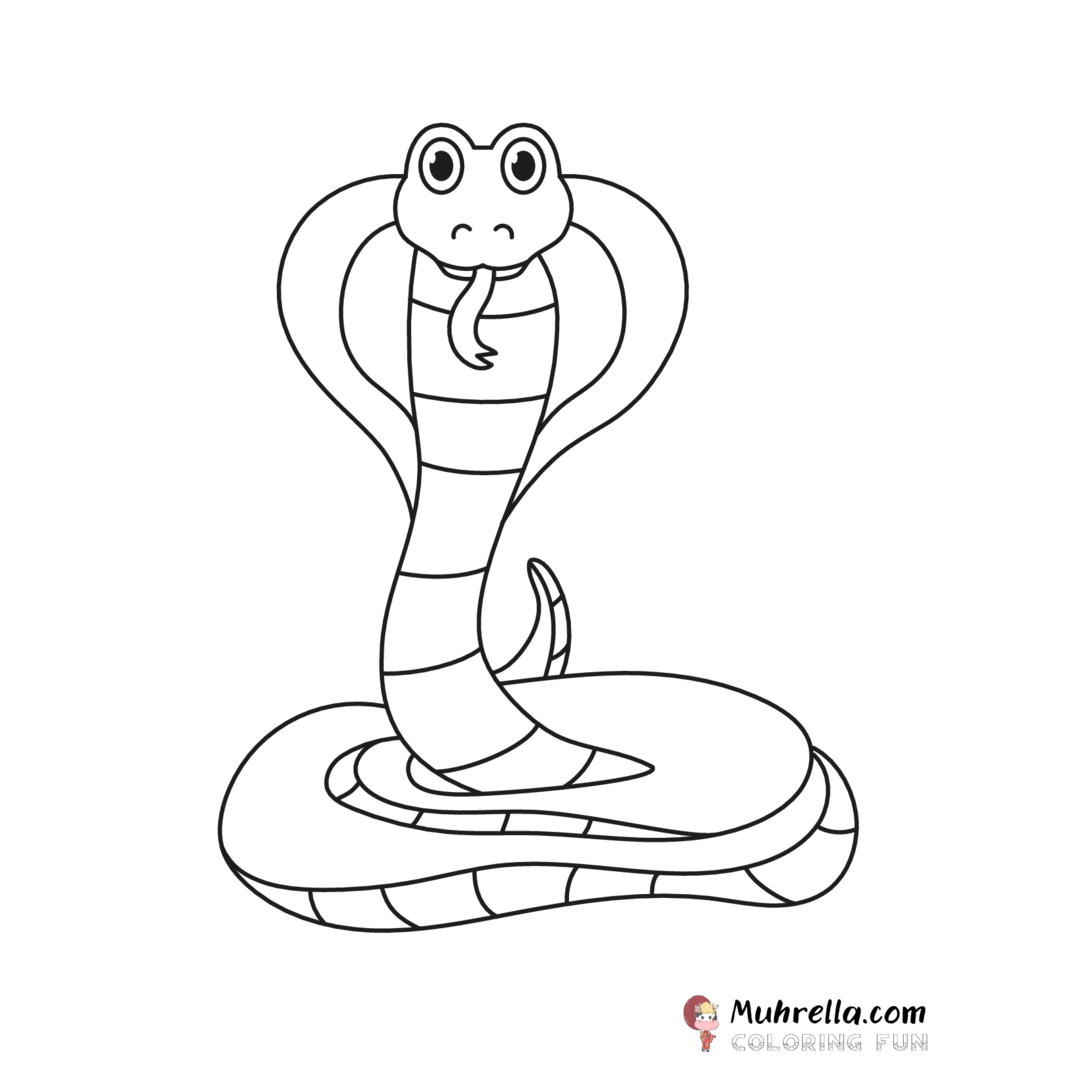 Cobra para Colorir 2  Snake coloring pages, Frog coloring pages, Animal  coloring pages