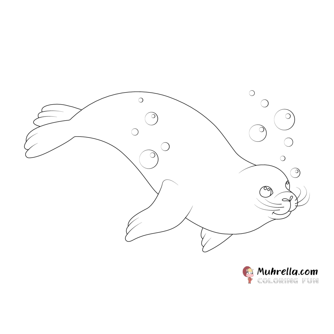 Seal Coloring Page